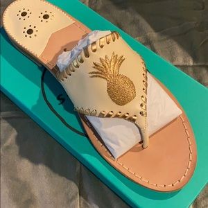 Jack Rogers Pineapple Sandals *NEW IN BOX*